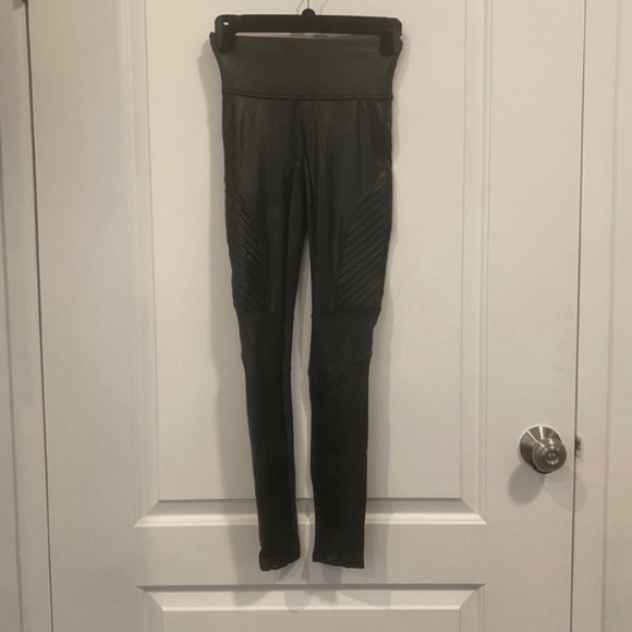 Spanx Faux Leather Moto Leggings - Picture 6 of 7